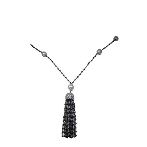 Diamond and Pearl Necklace