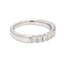 Radiant-Cut Diamond Ring with Seven Stones