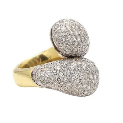 Pavé Diamond Bypass Ring