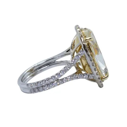 10.01ct Fancy Yellow Oval Diamond GIA