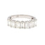 Emerald-Cut Diamond U-Style Ring