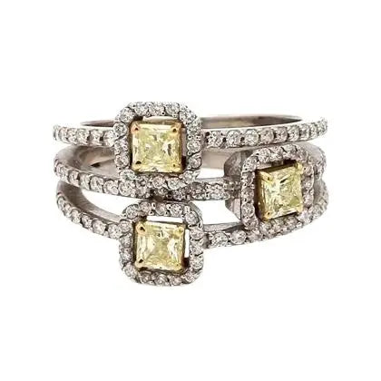 14k Two-Tone Gold Ring with Diamonds