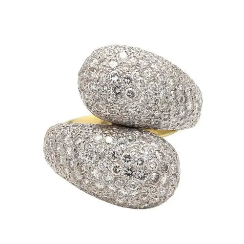 Pavé Diamond Bypass Ring