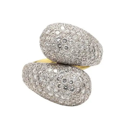 Pavé Diamond Bypass Ring