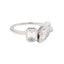 Emerald and Marquise Diamond Duo Ring – GIA Certified