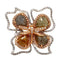 12.59ctw Fancy Color Diamond Floral Dragonfly Ring