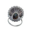 13ct Black Opal Ring with Diamonds GIA