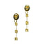18K Yellow Gold Earrings with Fancy Yellow Diamonds