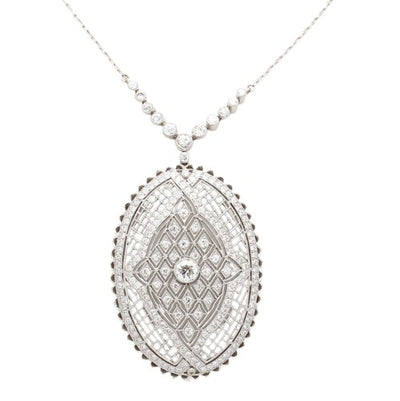 Old European Cut Diamond Necklace