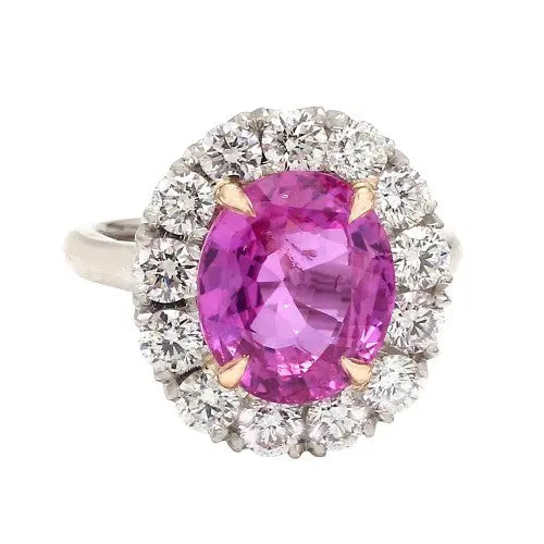 6.15ct Pink Sapphire Oval Ceylon No Heat AGL certified