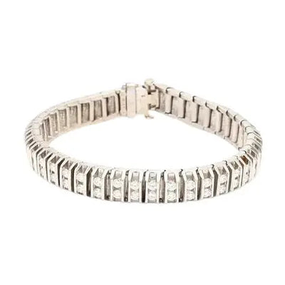 14k White Gold Diamond Tennis Bracelet