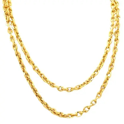 Estate 22K Yellow Gold Chain Link Necklace