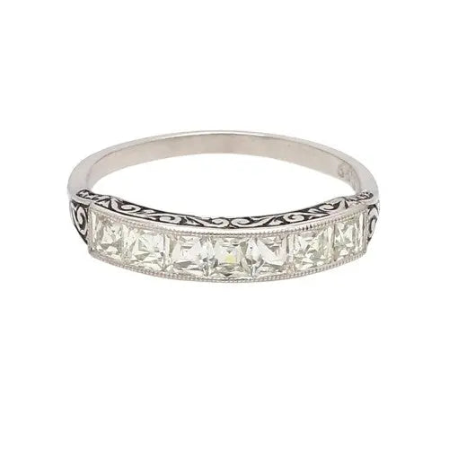 French-Cut Diamond Ring in H-I VS