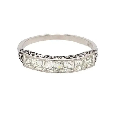 French-Cut Diamond Ring in H-I VS