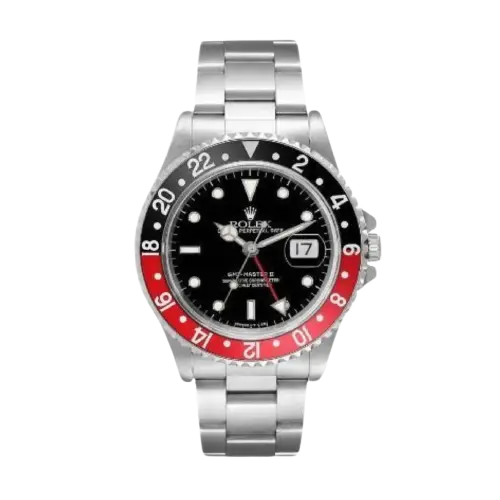 Rolex GMT-Master II Red & Black Bezel Black Dial – 40mm - Goldstein Diamonds