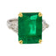 8.04ct Emerald Cut Colombian Emerald Ring