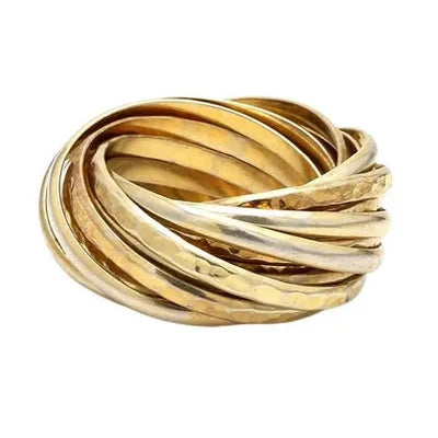 16 Rolling Style Gold Band