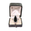 Pear-Shaped Green Tourmaline Ring with Round Diamond Accents