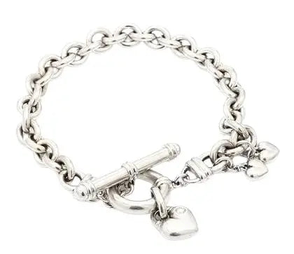 Scott Kay Platinum Hearts Bracelet