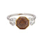 Octagon Fancy Deep Brownish-Orange Yellow Diamond Ring