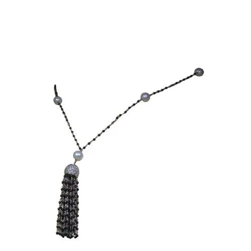 Diamond and Pearl Necklace