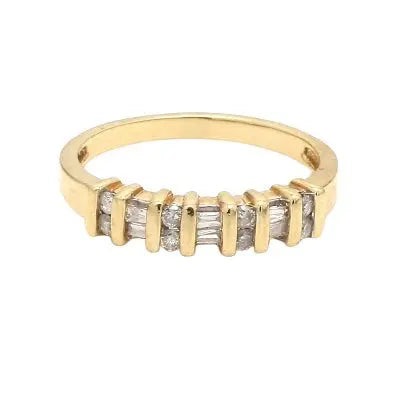 14K Yellow Gold Diamond Ring