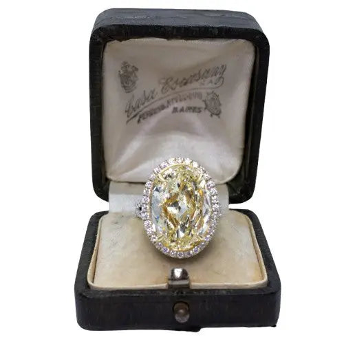 10.01ct Fancy Yellow Oval Diamond GIA