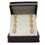Rose Cut and Fancy Yellow Diamond Drop Earrings