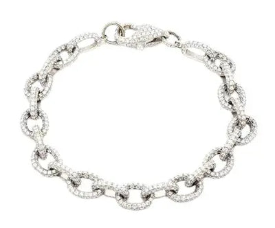 18k White Gold Bracelet with Diamonds