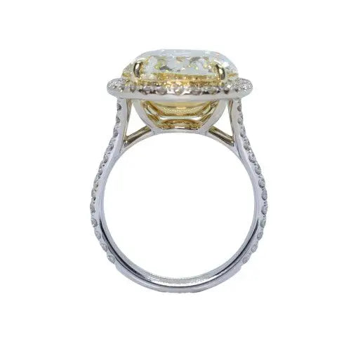 10.01ct Fancy Yellow Oval Diamond GIA