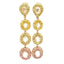 Rose Cut and Fancy Yellow Diamond Drop Earrings