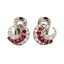 Van Cleef & Arpels Diamond and Ruby Earrings