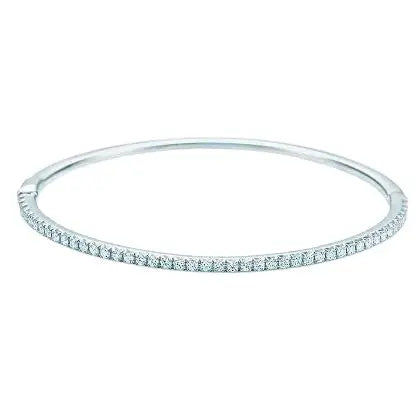 Tiffany & Co. Metro Collection Gold & Diamond Bangle
