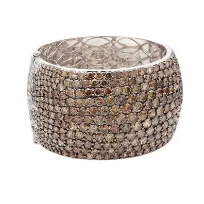 50.41ctw Brown Diamond Cuff Bracelet