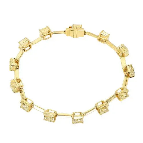 31.01ctw Fancy Yellow Diamond Bracelet