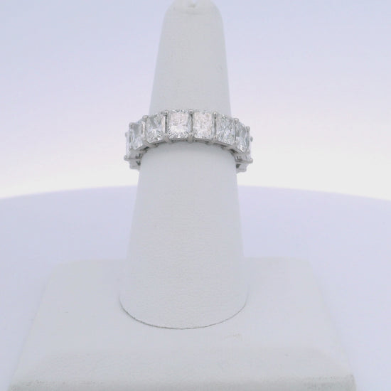 8.26CTW RADIANT CUT DIAMOND ETERNITY BAND