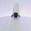 3.67CTW EMERALD CUT BLUE SAPPHIRE & 1.00CTW ROUND BRILLIANT CUT DIAMOND RING