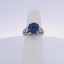 4.84CTW SAPPHIRE & 0.40CTW ROUND BRILLIANT CUT DIAMOND RING