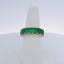9.98CTW EMERALD CUT EMERALD ETERNITY BAND