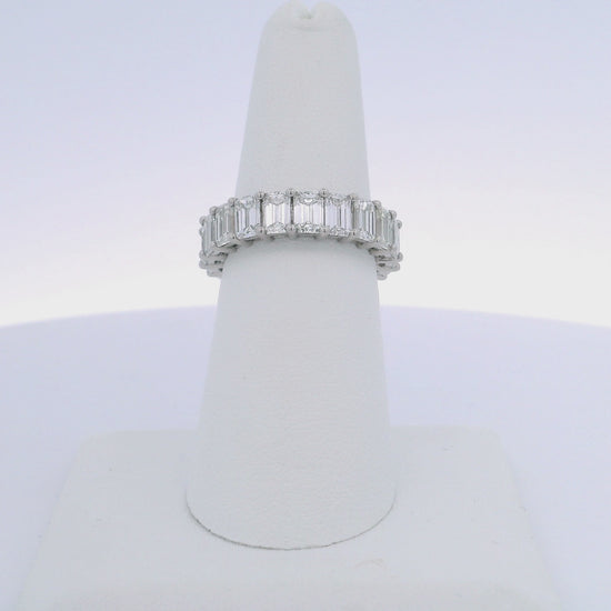 5.03CTW EMERALD CUT DIAMOND ETERNITY BAND