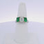 2.01CTW EMERALD CUT & 1.94CTW EC EMERALD & DIAMOND RING