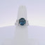 5.34CTW OVAL SAPPHIRE & 1.44 OVAL DIAMOND RING