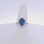 5.03CTW OVAL SAPPHIRE & 0.40CTW ROUND BRILLIANT CUT DIAMOND RING