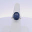 12.92CTW CUSHION SAPPHIRE & 0.66 BAGUETTE CUT DIAMOND RING