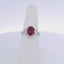 2.43CTW OVAL RUBY & 0.50CTW OVAL CUT DIAMONDS RING