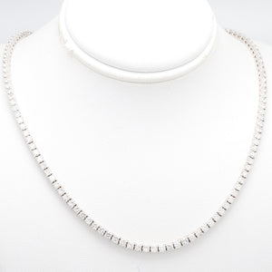 SOLD - 6.83ctw Round Brilliant Cut Diamond Riviera Necklace