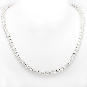 21.62ctw Round Brilliant Cut Diamond Riviera Necklace