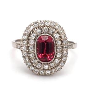 SOLD - 1.08ct Oval Cut, Pink Spinel Ring