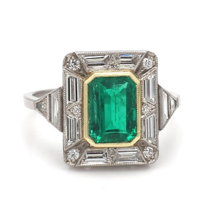 SOLD - 1.45ct Emerald Cut, Colombian Emerald - AGL Certified