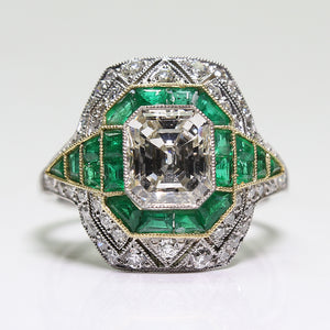 SOLD - 1.47ct Emerald Cut Diamond Ring